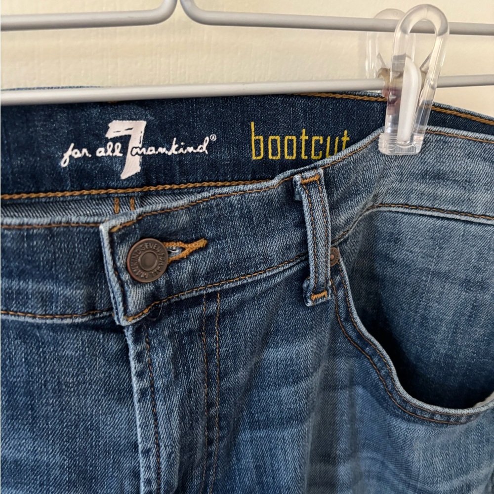 7 For All Mankind Blue Denim Jeans